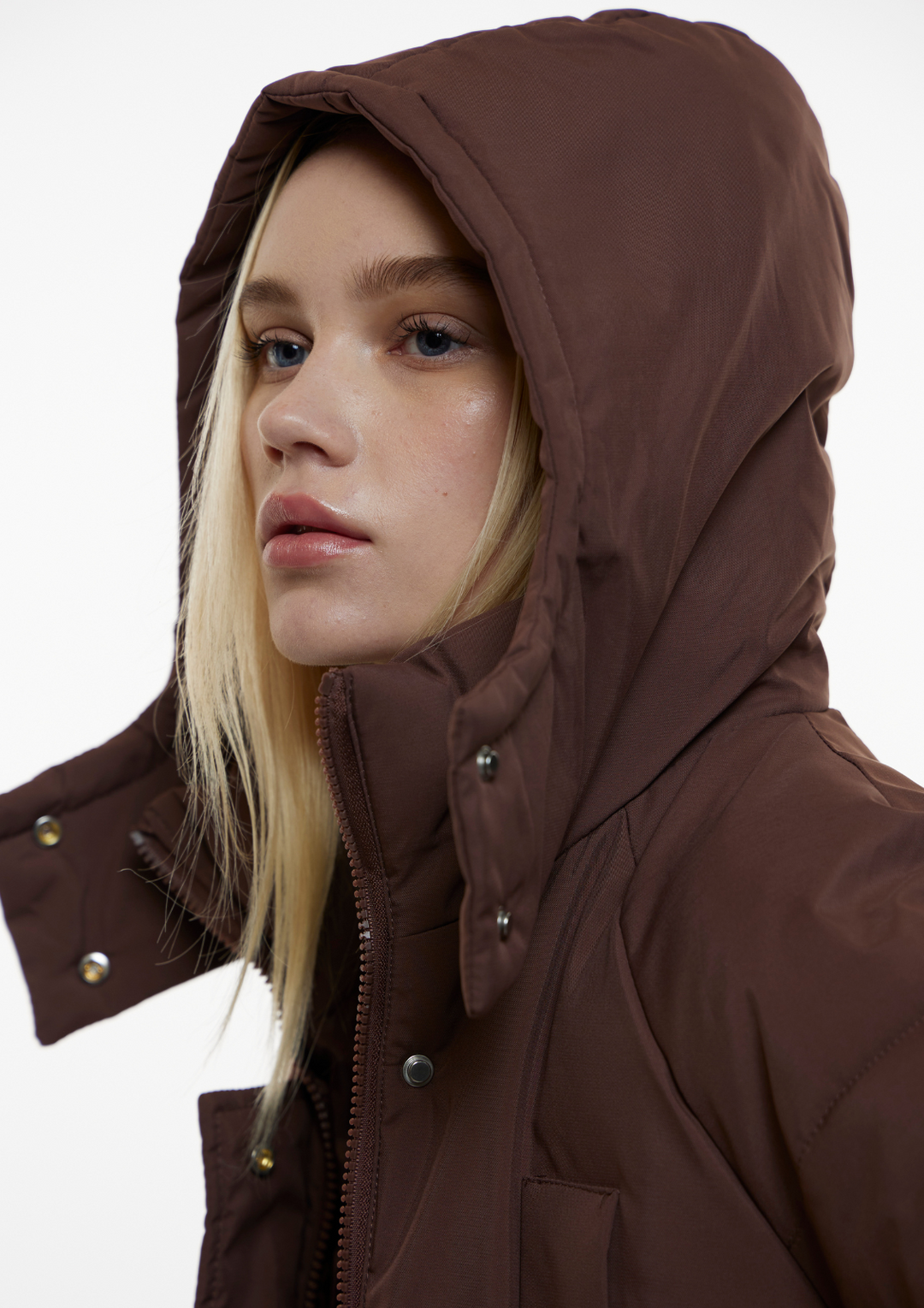 Delphine Hooded Long Puffer Jacket