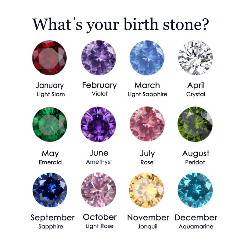 Angelina Birthstone Stacker Ring