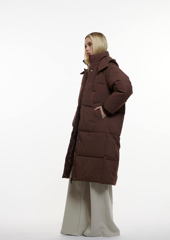 Delphine Hooded Long Puffer Jacket