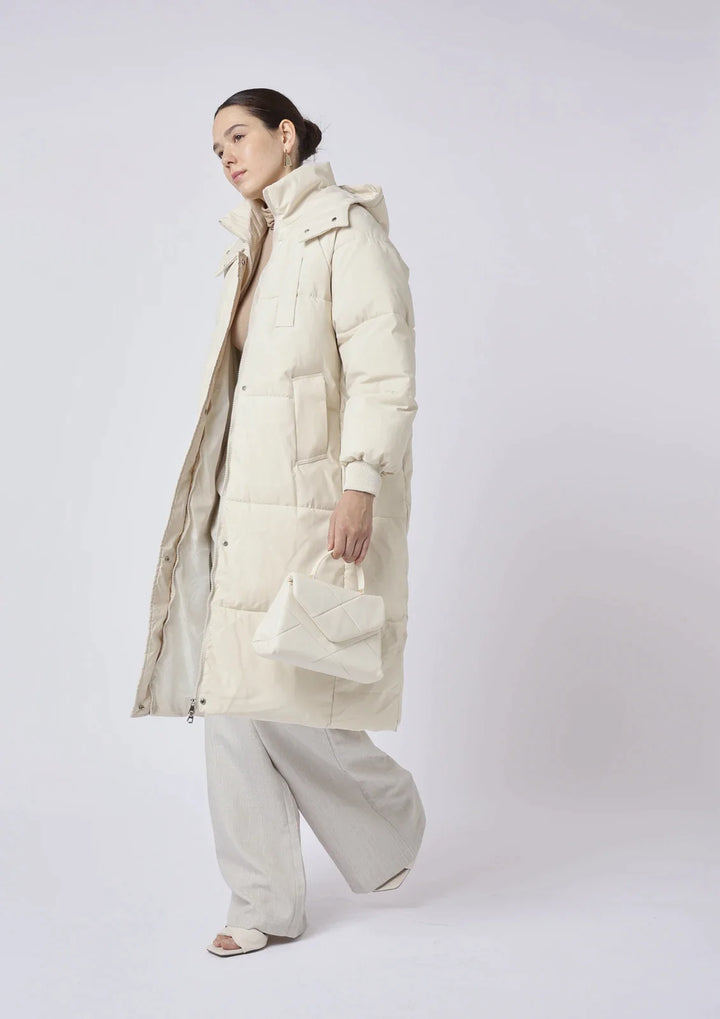 Delphine Hooded Long Puffer Jacket