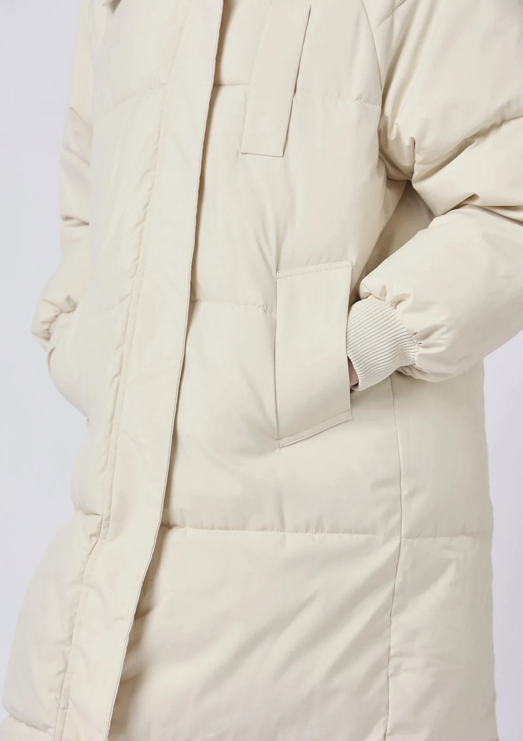 Delphine Hooded Long Puffer Jacket