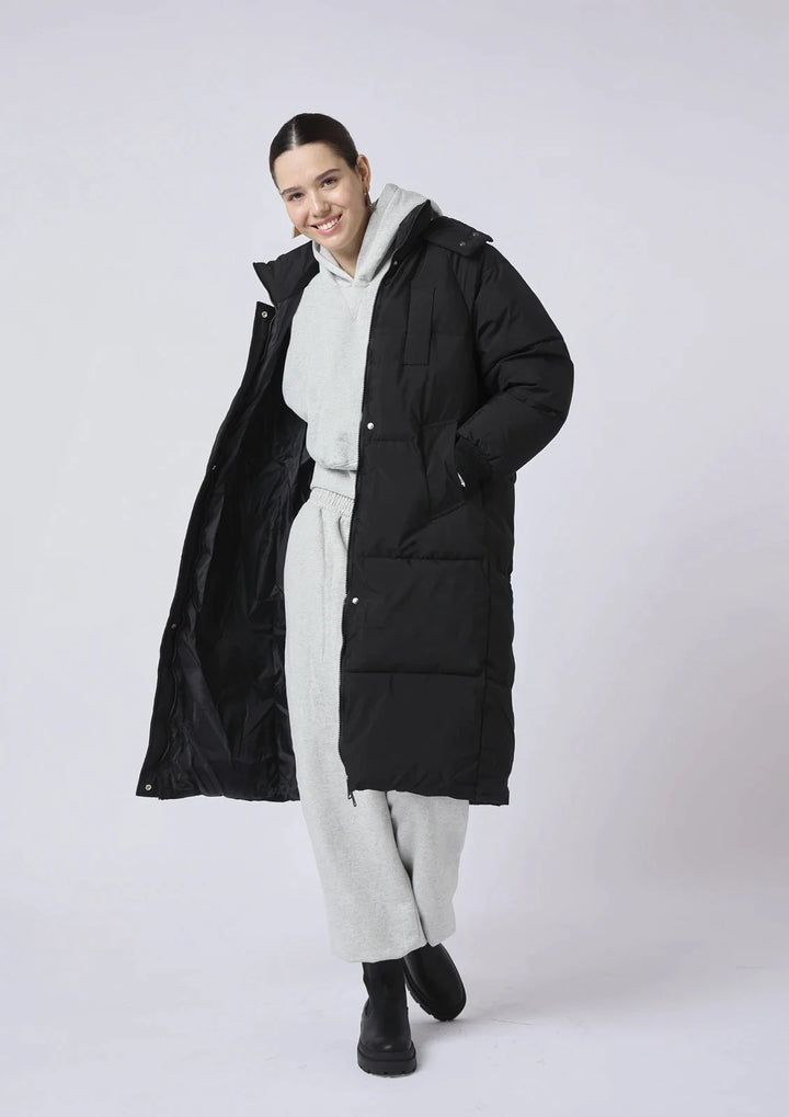 Delphine Hooded Long Puffer Jacket