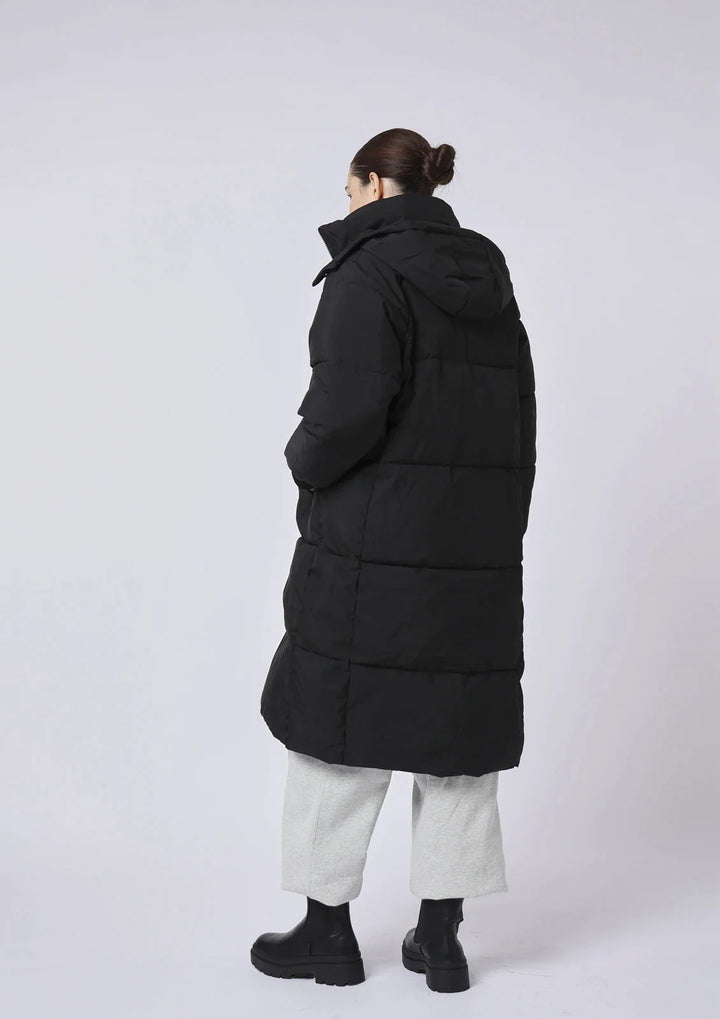 Delphine Hooded Long Puffer Jacket