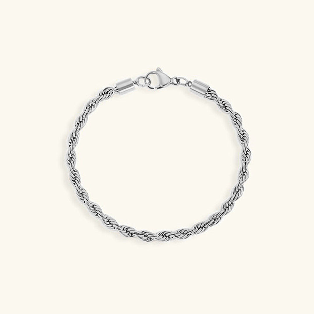 Hailey Rope Chain Gold Bracelet