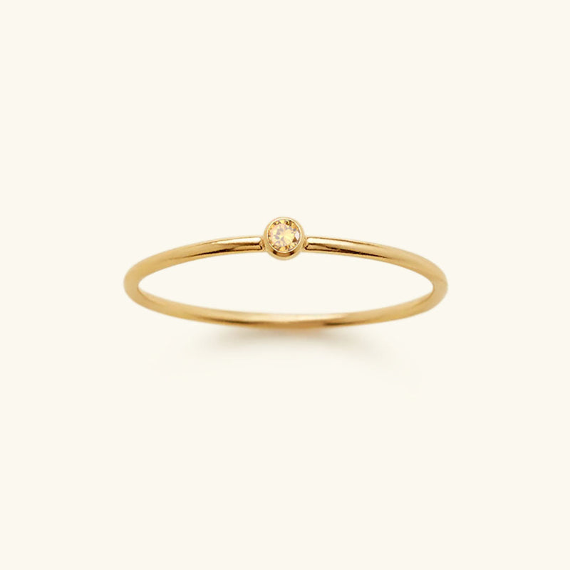 Angelina Birthstone Stacker Ring