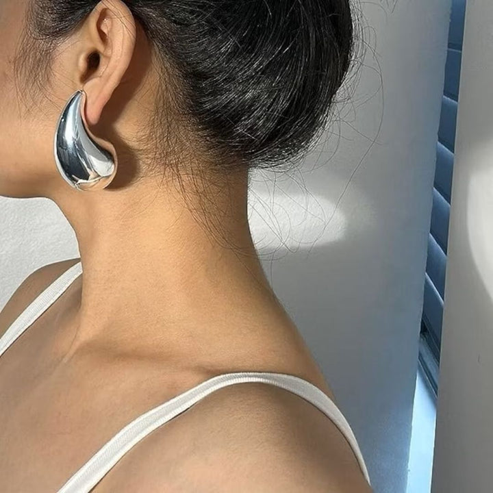 Serenity Teardrop Gold Earrings
