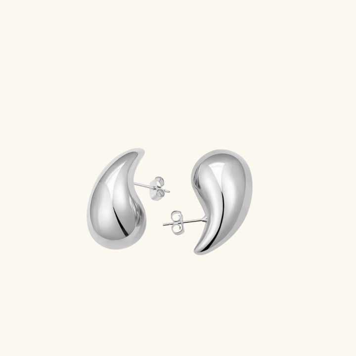 Serenity Teardrop Gold Earrings